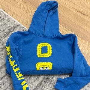 Kids Blue Hoodie with Yellow Graphic